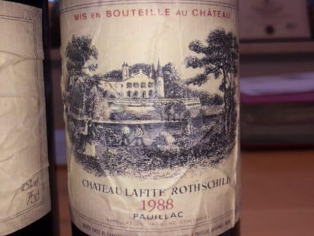 Gefälschtes Chateau Lafite Rothschild Etikett