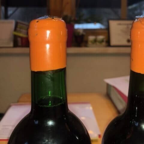 Gefälschte Wein Kapsel